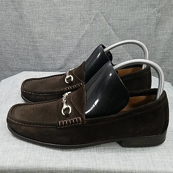 Loake brown suede horse bit loafer slip-on men\'s 9.5 main image 9